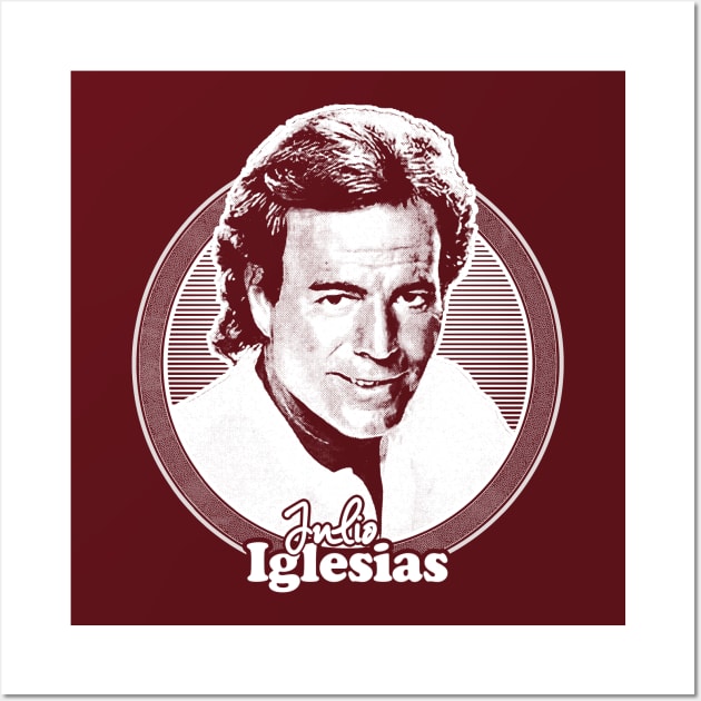 Julio Iglesias // Retro Style Fan Design Wall Art by DankFutura